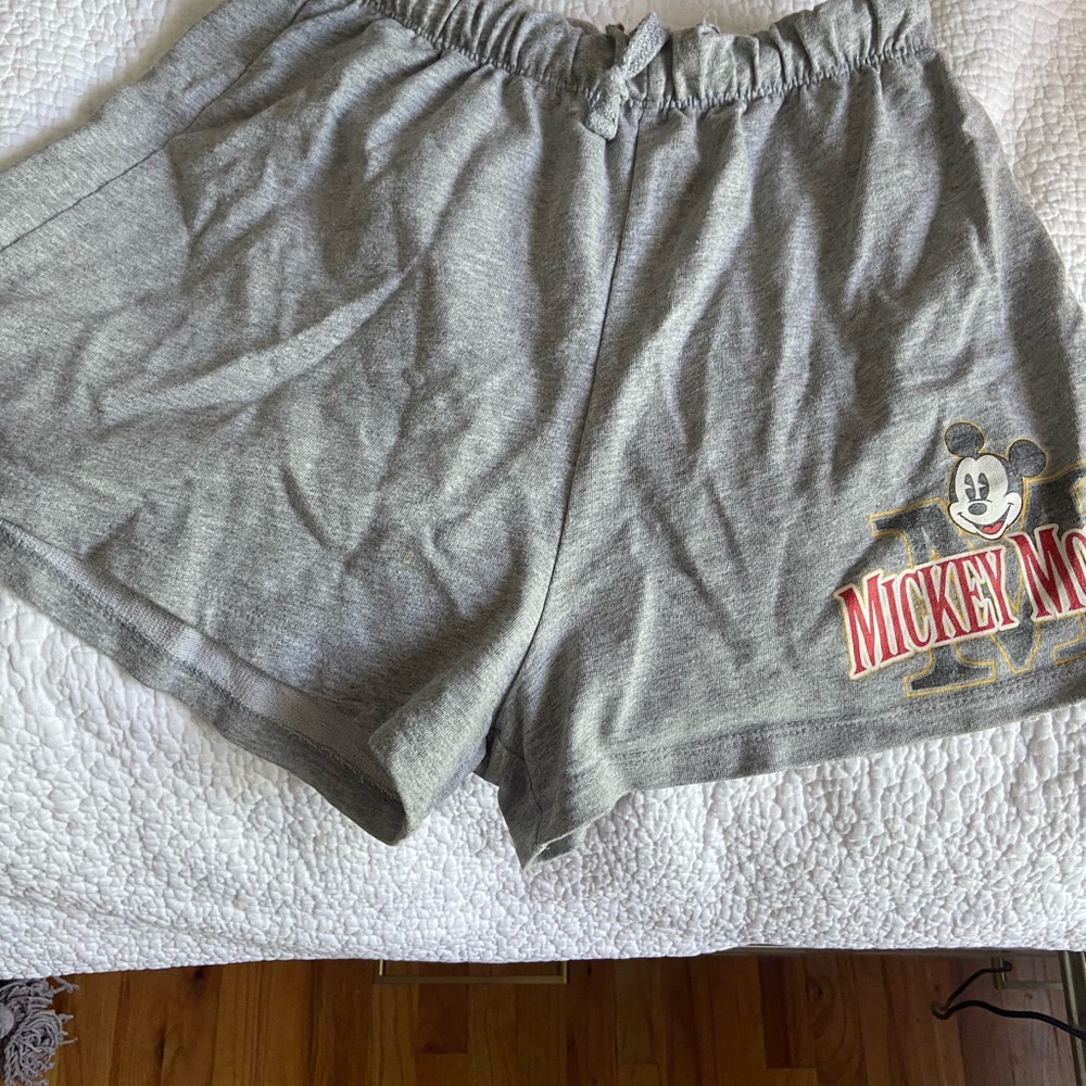Disney Gray Mickey Mouse Women's Shorts